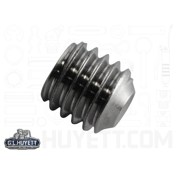 Huyett Hex Socket Set Screw 1/4-28 x 1/4 SS PL SETS-12-0068 - main